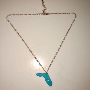 Florida seaglass necklace